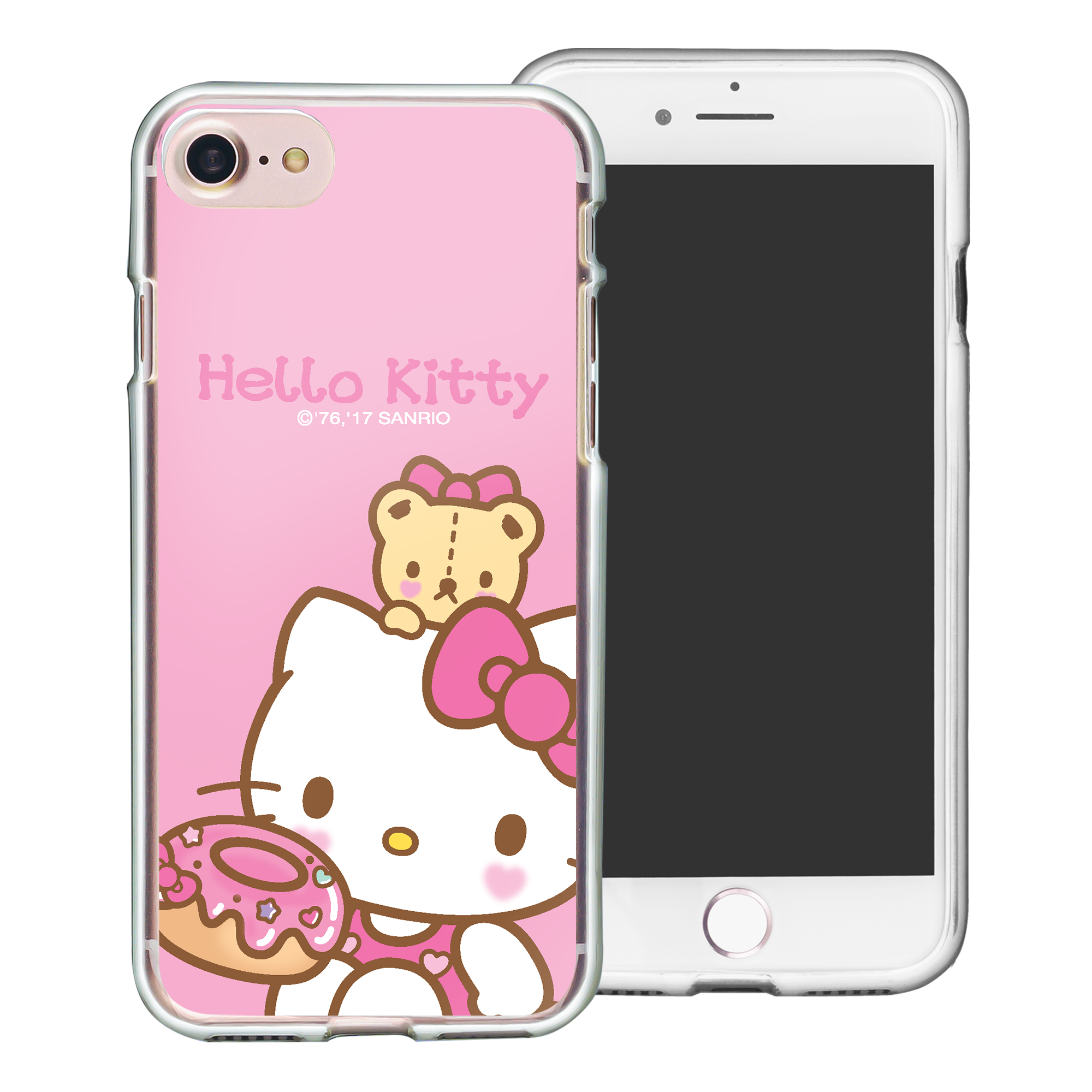 SE 2022 / iPhone SE 3 / iPhone SE 2020 / iPhone 8 / iPhone 7 Case (4.7inch) Sanrio Clear TPU Soft Jelly Cover - Sweety Hello Kitty